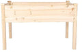 Raised Garden Bed Wood Patio Elevated Planter Box Kit with Stand for Outdoor Backyard Greenhouse