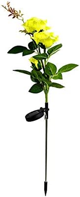 Plant Growing Lamps Solar Flower Light Rose Flower Lamp Led Solar Light for Garden Decoration Waterproof Outdoor Landscape Lawn Lamp for Patio Yard(2)