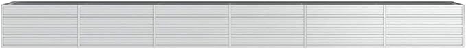 Garden Raised Bed Silver Galvanized Steel Large Durable Gardening Pots &amp Planters 316901