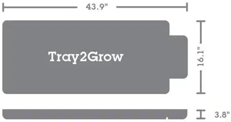 AutoPot Tray2Grow System - Standard Tray2Grow with 25 Gal FlexiTank - Self-Watering Gravity-Fed Hydroponic Indoor System Black