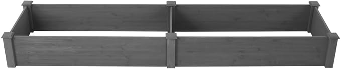 Sturdy Outdoor Raised Garden Bed for Vegetables Flowers and Herbs – Easy Assembly Wooden Planter Box with Solid Construction (96 Raised Garden Bed)