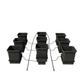 AutoPot 9 Pot System with 3.9 Gallon Plastic Pots and No Tank - Self-Watering Gravity-Fed Hydroponic Systems (9Pot - 3.9 Gallon - No Tank)
