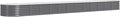 vidaXL Garden Raised Bed Anthracite Powder-Coated Steel Extra Long