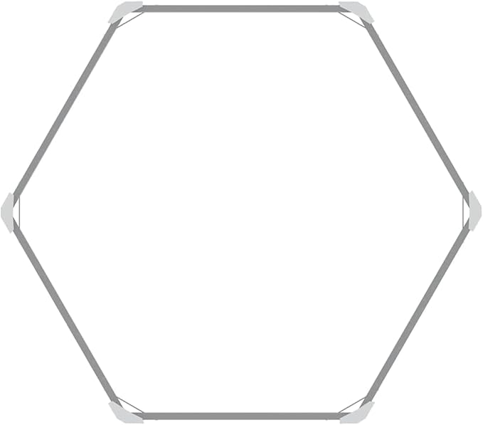 Raised Garden Bed Brown Hexagonal Galvanized Steel Planter 50.8x50.8x30.3 inch Outdoor Planter Box for Vegetables Flowers Herbs Heavy Duty