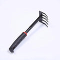 Garden Hand Tool Set Wide Shovel Hand Cultivator Rake Double-Sided Cultivator Plant Tool for Digging Transplanting Weedin (Blacksixtoothrake)