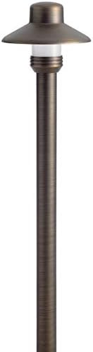 Kichler 15506CBR Transitional One Light Landscape Accent in Brass Finish 17.25 inches