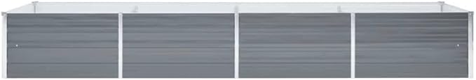 Galvanized Steel Garden Bed - 126 Large Metal Outdoor Planter Box for Flower Vegetable Plant Herb Gardening