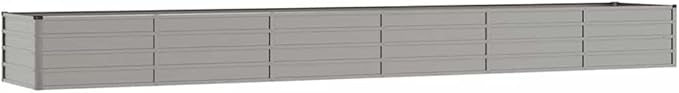 Garden Raised Bed Rusty Corten Steel 189x31.5x17.7 inches Rectangular Planter Box for Outdoor Plants Durable Metal for Gardening