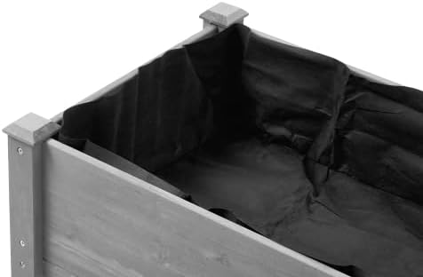 48x24x30 inch Raised Garden Bed with Legs Elevated Wooden Planter Box for Outdoor Plants Flowers Fruits Vegetable Herb Growing. (48 * 24 * 30 Grey)