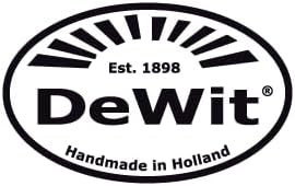 DeWit Patio Tool Set – Rock-N-Root Trowel 5-Tine Cultivator &amp Patio Knife | Hand-Forged Boron Steel Garden Tools with Ash Wood Handles