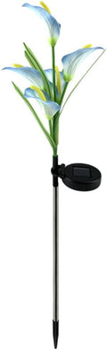 Plant Growing Lamps Multi-Color Solar Flowers Waterproof Stake Lights Path Light 5 Head Landscape Light Garden 7 Color Change