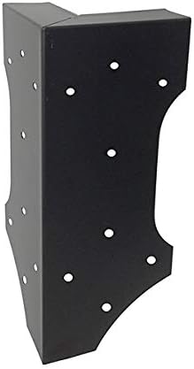 Panacea Raised Garden Bed Brackets | Set of 8 Heavy-Duty Steel Brackets for DIY Keyhole Stepped or Raised Garden Beds | Fits 2x6 or 2x12 Lumber | Durable Outdoor Bed Frame Hardware