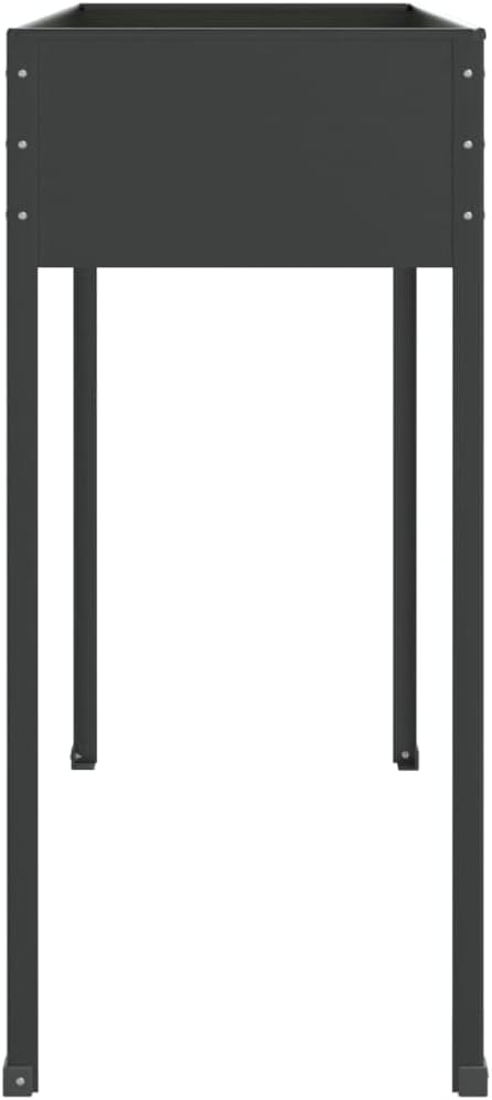 Garden Planter AnthraciteMultifunctional Raised BedPlant Privacy FenceBalcony Planter BedsHerb PlantersGreenhouse Planterfor HerbsFlowersOutdoorVegetables39.6x15.9x35.4 Galvanized Steel