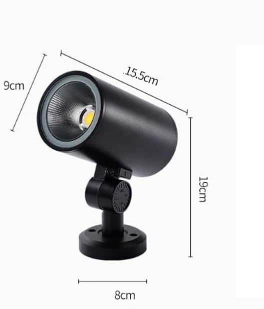Outdoor LED Beam Spotlight - Round Lawn Projector Recessed Spotlights for Gardens Parks and Courtyards