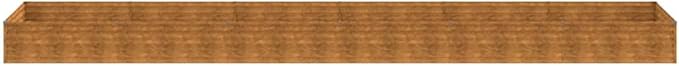 Corten Steel Garden Raised Bed 228 x 39 x 14 in Rustic Large Planter for Herbs Vegetables and Flowers Outdoor Rustic Metal Planter Box for Patio and Garden