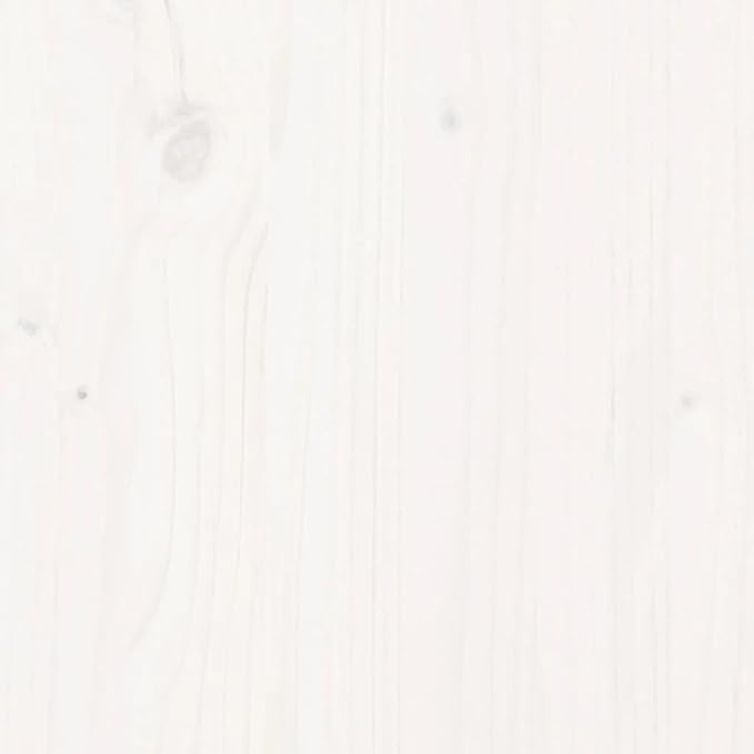 Solid Pine Wood Garden Planter Raised Bed for Flowers Vegetables Herbs White Painted Balcony Patio Fencing Garden Walls