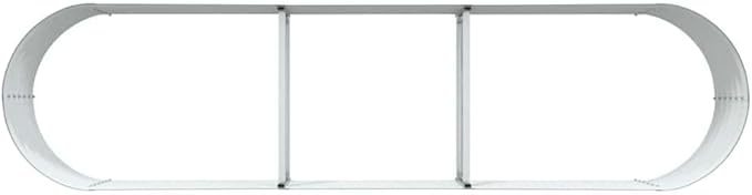Metal Steel Garden Raised Bed for Gardening Metal Planter Box for Vegetables Fruits Flowers Easy Assembly 126x31.5x17.3 Green-868