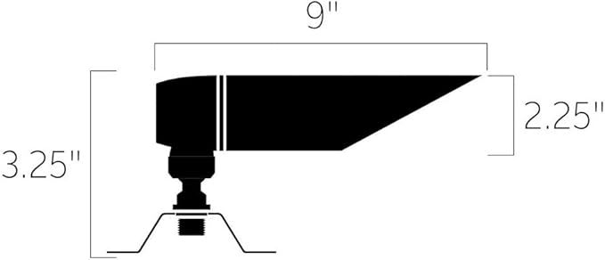 1 Light Downlight Accent Light 3.25 inches Tall by 2.25 inches Wide No Specific Style Landscape 12V Accent 147-Bel-2556241