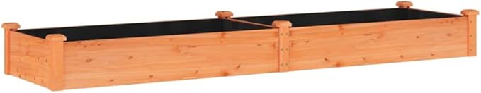 SKM Garden Raised Bed Brown Solid fir Wood Large Garden Raised BedBrown (Weight 17.64KG)