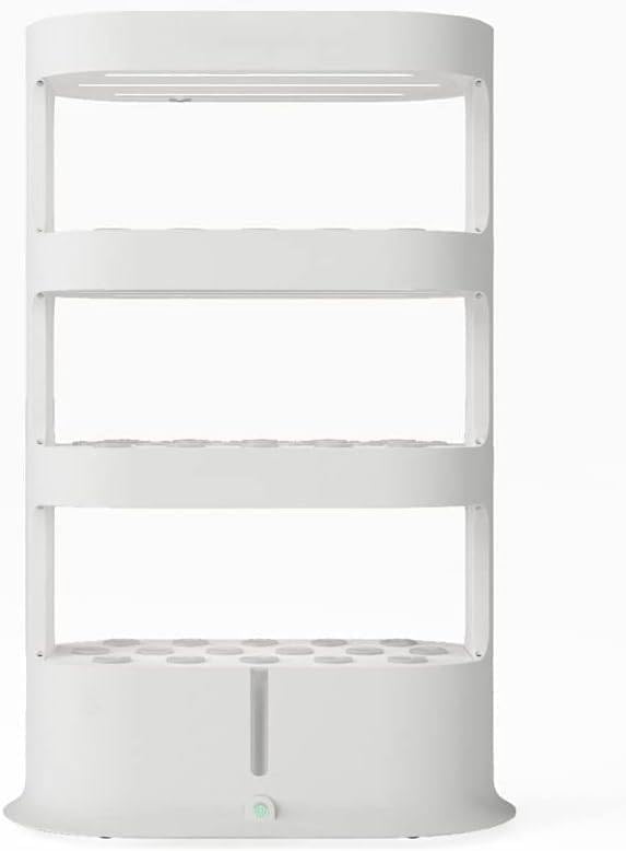 Hydroponics Tower System 48/64 Holes Aeroponics Grow Kit with LED Grow Light &amp Remote Control for Indoor Aquaponics Gardening Efficient Plant Growth Solution