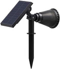 LED Solar Power Spotlight Warm White Ip65 Outdoor Waterproof Lawn Lamp 4 LEDs 2w Super Bright Garden Lampe Solaire Wall Light (Color : White Size : 2W)