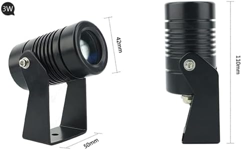 Outdoor Landscape Spotlights Rotation Spotlight - LED Beam Spotlight IP67 Waterproof LED Landscape Lights Outdoor Wall Washer Spotlights Long Throw Narrow Beam for Ext