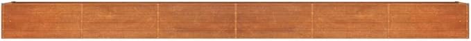 YAFF Garden Raised Bed Rusty Corten Steel Large Durable Outdoor Planter Box 236.2 x 31.5 x 17.7 in Weatherproof Vegetable Herb Flower Garden Bed