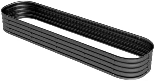 Metal Planter Box with Safety EdgingGalvanized Raised Garden Bed Kit