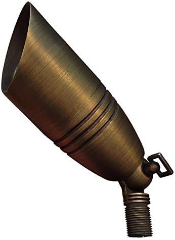 Liberty LBE-17 Solid Brass Low Voltage Spot Light - LED Compatible Landscape Light Fixture Antique Bronze Finish