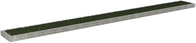 Gabion Raised BedGardening AccessoriesModern DesignBackyard Raised BedsPatio Raised BedsHerb PlantersFreestanding Plantersfor BalconiesDecksPatiosGalvanized Steel 393.7x39.4x7.9