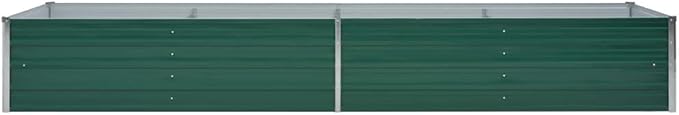 SKM Garden Raised Bed Garden Raised Bed Galvanized Steel 126x31.5x17.7 Green