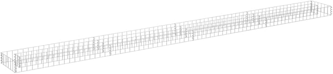 YAFF Gabion Raised Bed Galvanized Steel 141.7x11.8x3.9 (12.98lbs)