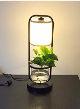 Table Plant Light Grow Light for Indoor Small Plants Full Spectrum 10W 4500K Natural Light 15 Feet Dimer Switch Plug in Cable Cloth Shade Creative Design