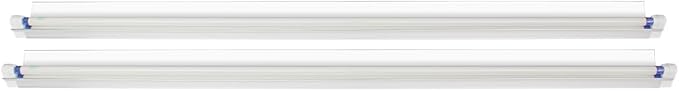 Grow Light Strip 4 Ft 54W 6500K Full Sun Spectrum 2-Pack Single Bulb with 4in Wide Reflector