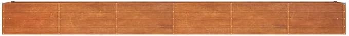 Garden Raised Bed Rusty Corten Steel 189 x 31.5 x 17.7 in Tough Gardening Pots &amp Planters 151966
