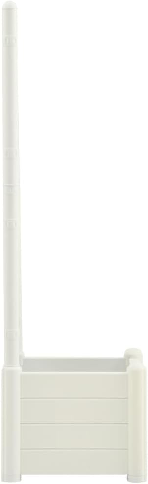 vidaXL Garden Planter White Polypropylene Medium Durable