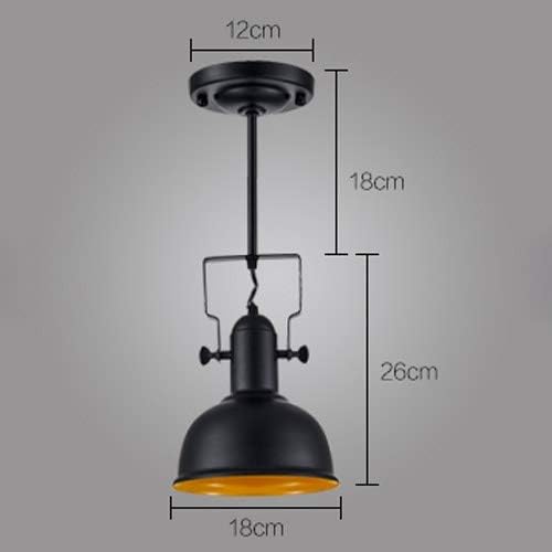 1-Light Industrial Vintage Semi-Flush Ceiling Spotlight Modern Spot Lamp Track Lighting Black/Orange Wall Mount Track Lights for Farmhouse Balcony High Brightness Lamps