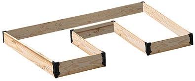 Panacea Raised Garden Bed Brackets | Set of 8 Heavy-Duty Steel Brackets for DIY Keyhole Stepped or Raised Garden Beds | Fits 2x6 or 2x12 Lumber | Durable Outdoor Bed Frame Hardware