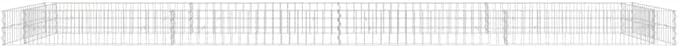 Gabion Raised Bed Galvanized Steel 157.5x39.4x7.9 bWeight-28 lbs