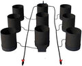 AutoPot 9 Pot GeoPot System with 3 Gallon Fabric Pots - Self-Watering Gravity-Fed Hydroponic System (9Pot with No Tank)
