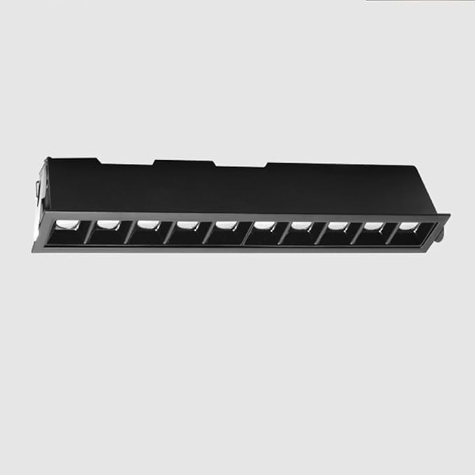 Black Ceiling Light Led Recessed Spotlight Square Flush Mount Accent Spotlighting Fixture Linear Directio l Spotlights Hallway Lamps Indoor