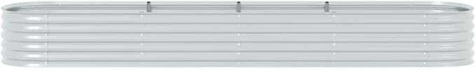 Large Galvanized Steel Raised Garden Bed Rectangular Silver Planter Box 157.5x31.5x17.3 Inch Outdoor Planters for Vegetables Durable Gardening Solution