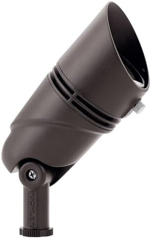 KICHLER Landscape LED 14 Watt 3000K Landscape Accent Light with Variable Lumen Output in Textured Architectural Bronze 16161AZT30