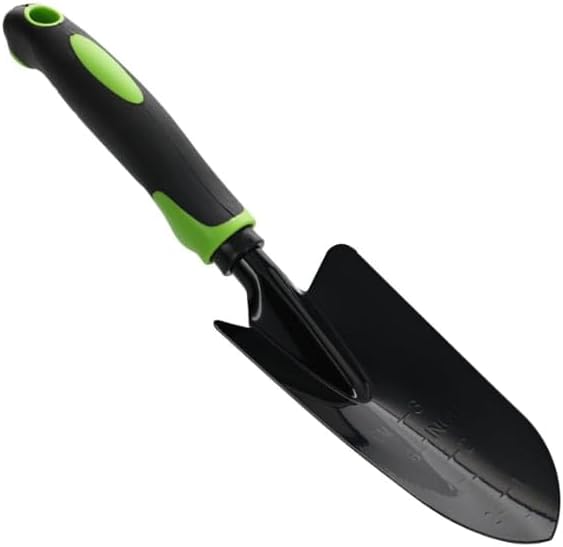 DADE Garden Hand Tools Sets Knit-Latex Grip GlovesSoft-Grip Handles Small Shovel Soft-Grip Handle Trowelby-Pass Pruning ShearSoft-Grip Handle Cultivators (Green) 5 Pcs