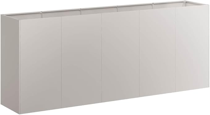 78.7 Steel Raised Garden Bed 31.5 H Outdoor Planter Rust Patina Open Bottom
