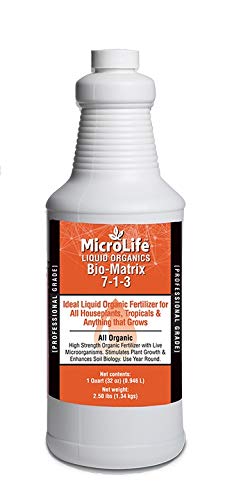 MicroLife Bio-Matrix (7-1-3) Professional Grade Liquid Organic Biological Fertilizer 1 Quart