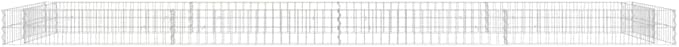 YAFF Gabion Raised Bed Galvanized Steel 157.5x39.4x7.9