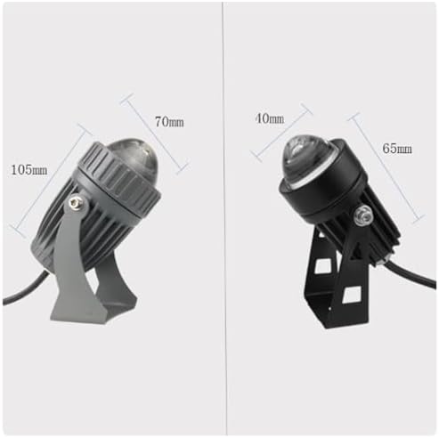 RGB Landscape Lights - 110V-230V LED Spotlight IP66 Waterproof Adjustable Angle Long-Distance Projection for Outdoor Lighting Villa Hotel Courtyard Wall Wash (5W)