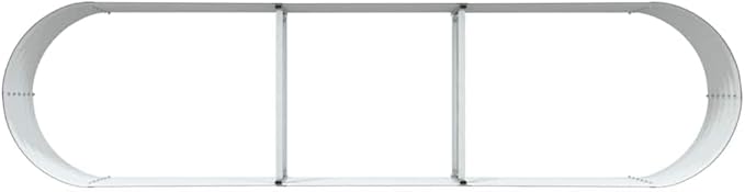 Steel Planter Raised Bed Metal Flower Box Planter Raised Beds Outdoor Garden for Planting Fruit 126x31.5x17.3 Brown -750