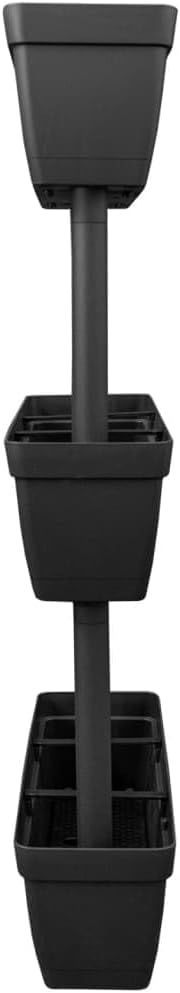 Garden Planter Retaining Wall Fence Weatherproof Landscape Galvanized Steel Fencing Baskets 39.4 Anthracite for Balcony Set of